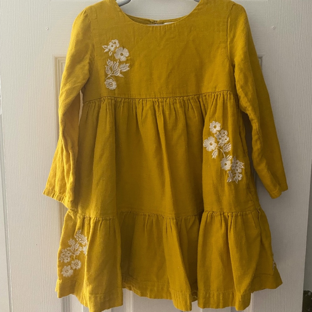 Mini Boden Mustard Yellow Dress